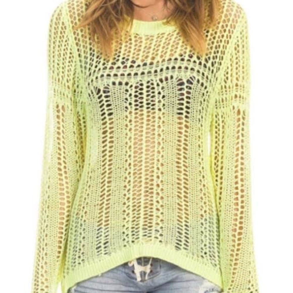Billabong Crochet Designers Closet Liv For Luv Swimsuit Coverup EUC Size - M